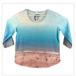 Sun Bay Missy XL Beach Birdseye View Shirt 76235